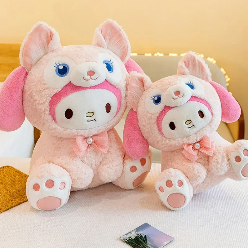 

Sanrio's New Cute Lena Bell Melody Doll Plush Toy Room Decoration To Accompany Sleeping Children Birthday Christmas Gift