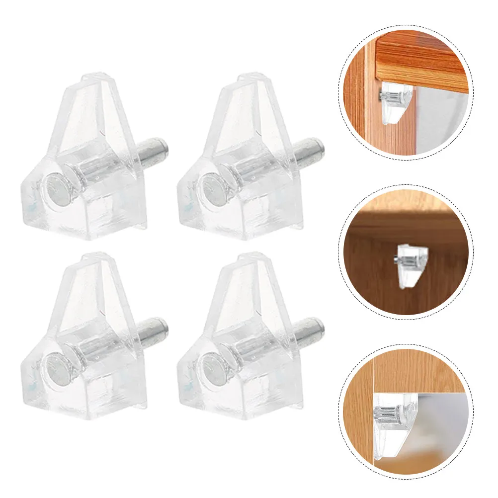 

20Pcs Cabinet Shelf Support Pegs Clear Shelf Pins for Kitchen Cabinet Bookshelf Wardrobe Cupboard Pegs for Shelves