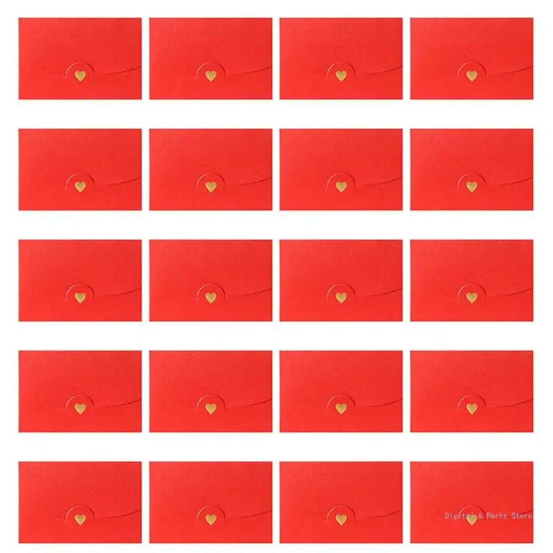 Envelope cor sólida M17F para cartão comemorativo 2 4 polegadas, pacote convite casamento com 20