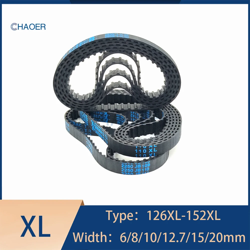 XL Rubber Timing Belt 126XL-152XL Width 6-20mm Closed Loop Synchronous Belt For CNC 3D Printer Router Laser 142XL Drive Belt