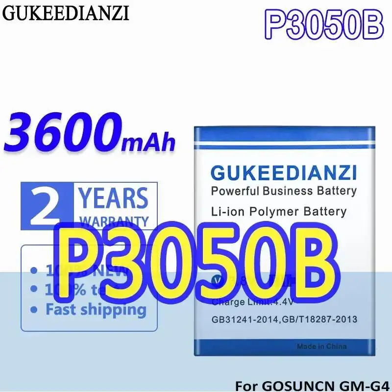 

Safe P3050B For Gosuncn GM-G4 GMG4 3600Mah Mobile Phone Battery