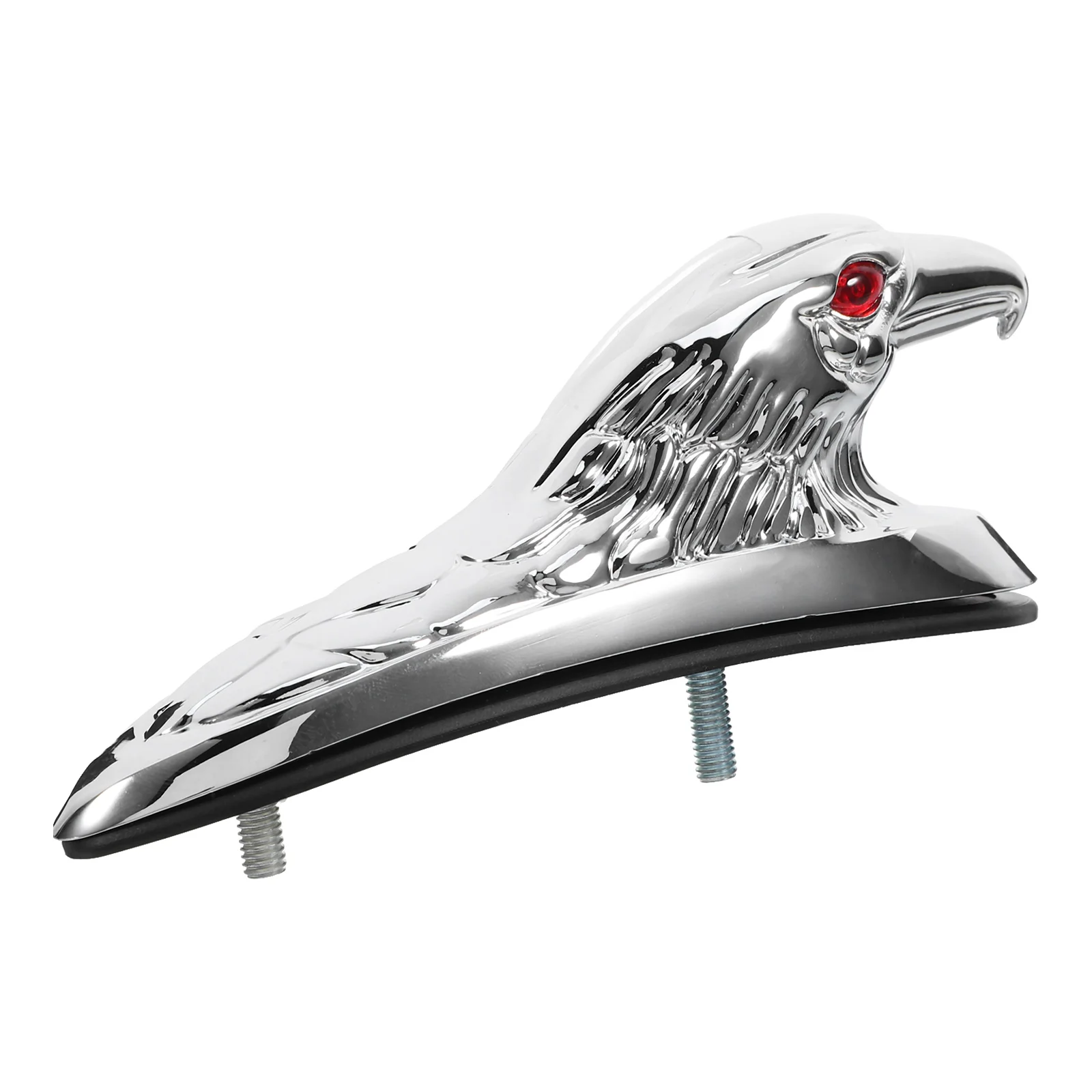 

Metal Eagle Head Decor Motorcycle Mudguard Ornament Sturdy Zinc Alloy Accessories Long Lasting Performance Easy Installation