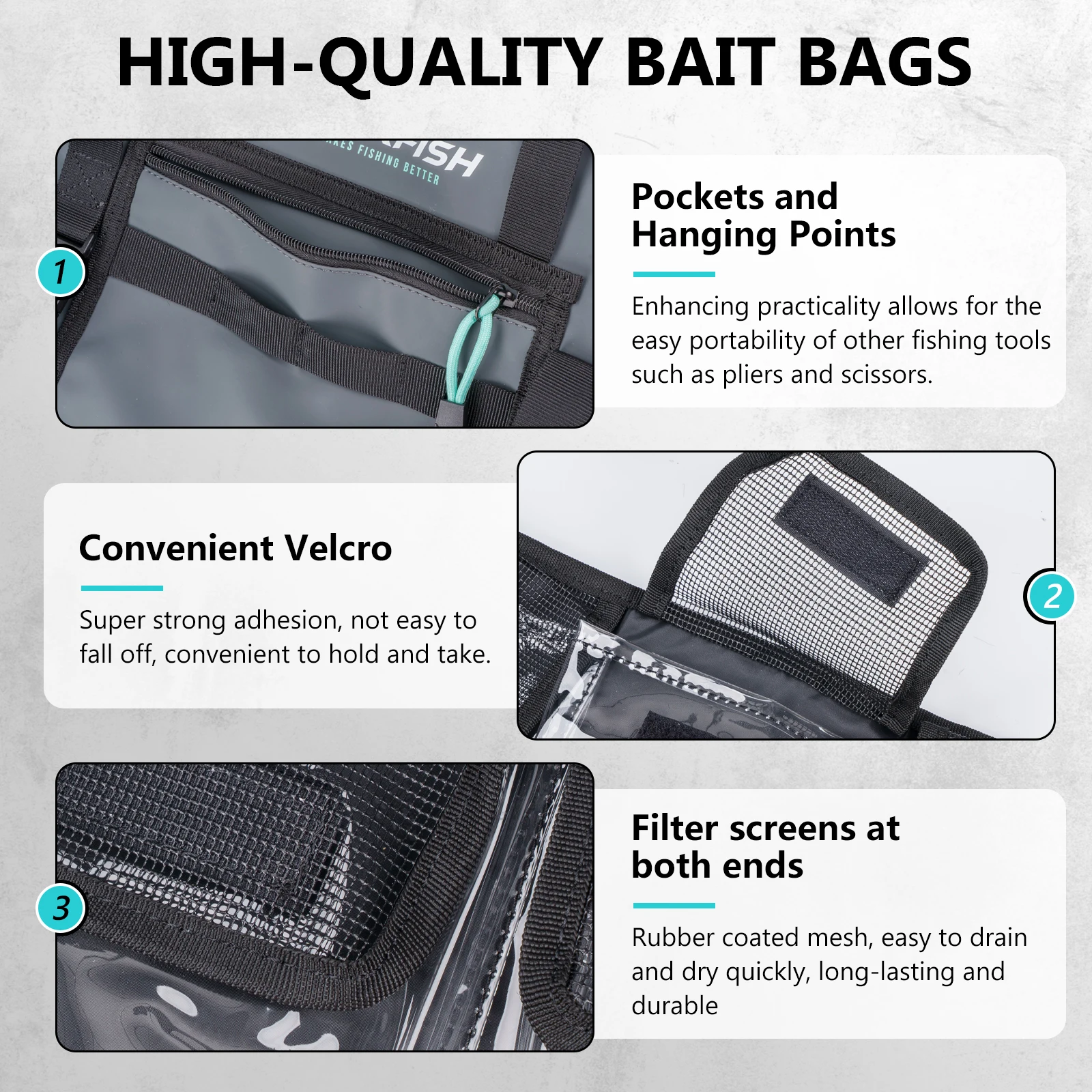 THKFISH Angelköder-Tasche, wasserdicht, faltbar, Organizer für harte Köder, Kunstköder-Handtasche, großes Fassungsvermögen, 7/8 Taschen – Detail 5