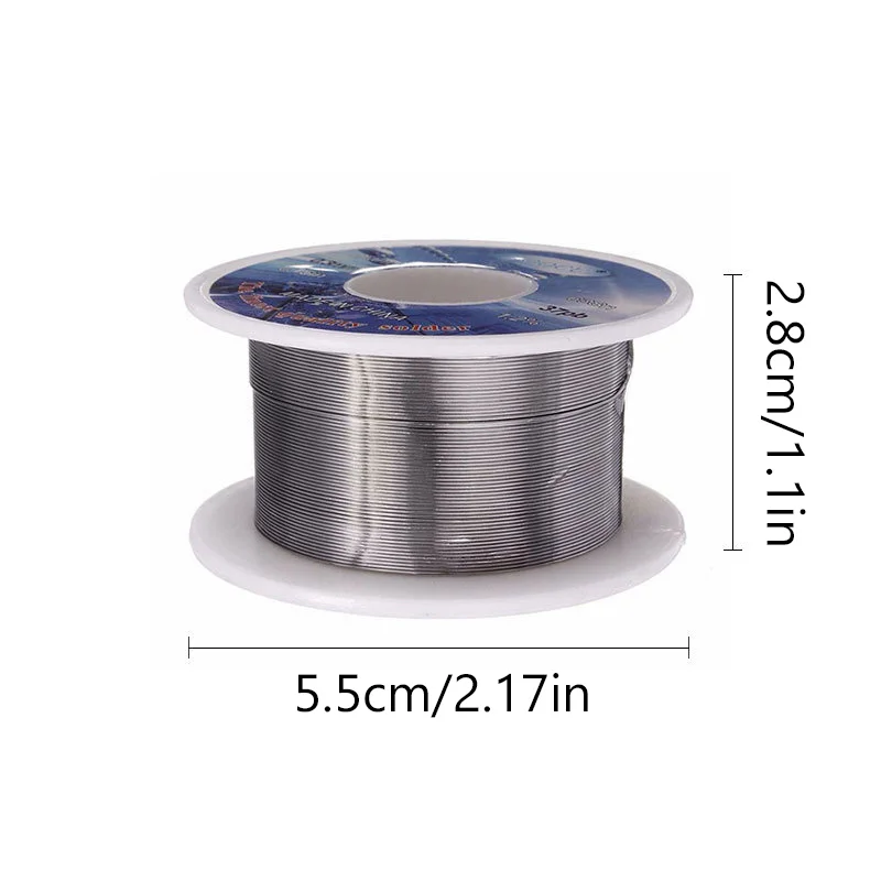 고순도 주석 라인 0.3mm 와이어 솔더 삼키기 플럭스 릴 용접 라인 수리를위한 납 로진 코어 주석 와이어 낮은 융점