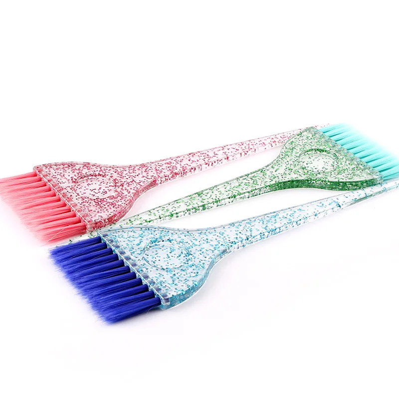 Professional Hair Dye Brush Plastic Crystal Hair Coloring Applicator Salon Hairdressing Dye Cream Brush Hair Styling Accessories