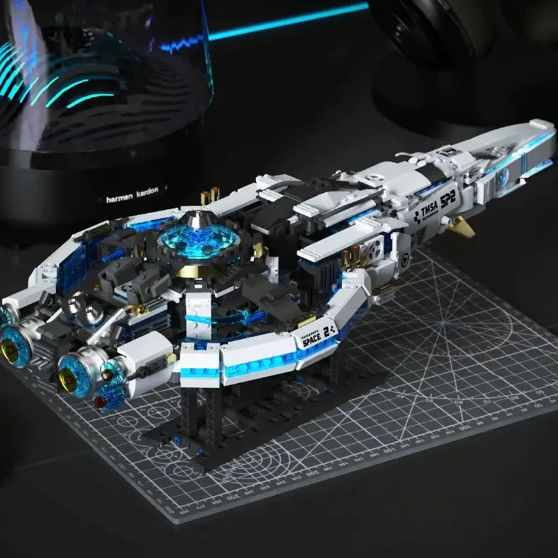 Technical Galaxy Comet Spaceship Spacecraft Modular Buildings Blocks Space Explanation Brick Model Kit Adults Kids Gifts 1567PCS