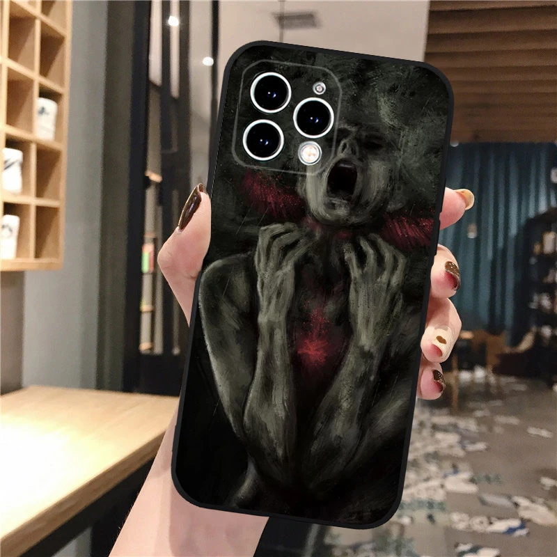 

Phone Case Carcasa Funda For iPhone 17 Pro Max 17 Air 16 15 14 13 Pro Max 15 16 Pro 15Plus Horror Anime Girl Case