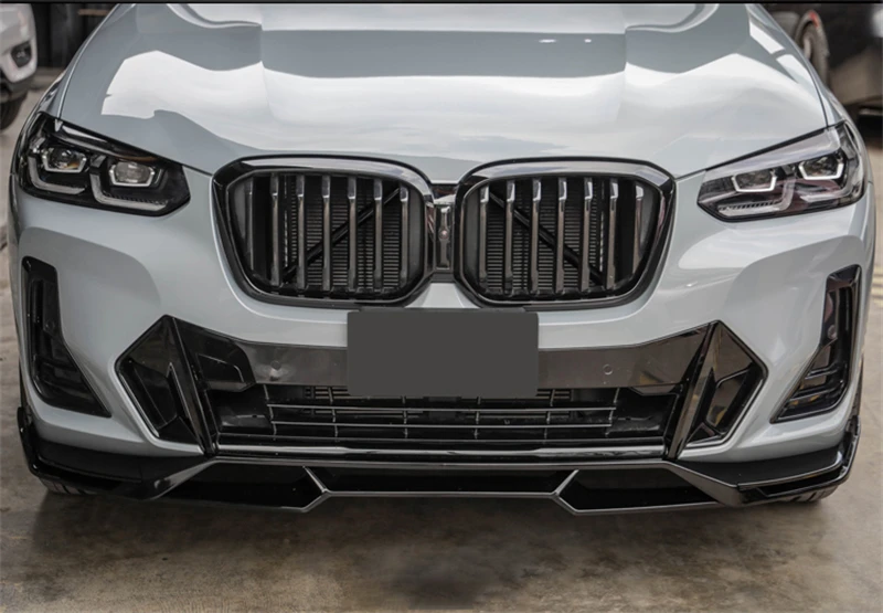 Dla BMW X3 G01 2022 2023 2024 przednia krawędź tylny dyfuzor boczna dokładka Body Kit Spoiler Grill lusterko wsteczne wysokiej jakości ABS czarny