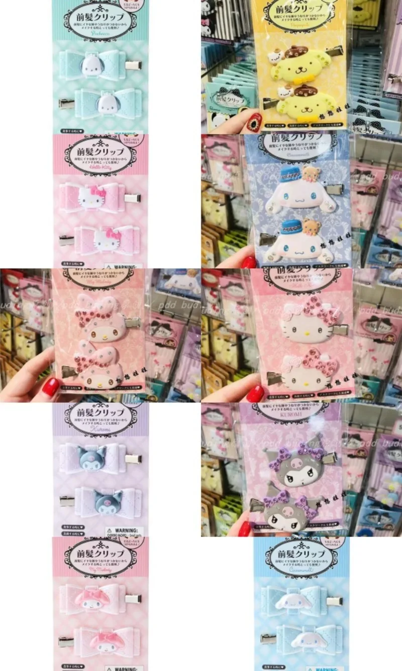 

Hello Kitty Hair Clip Cartoon Anime Cute Kawaii Cinnamoroll Kuromi my Melody Girl Hair Clip Accessories Student Gift Wholesale