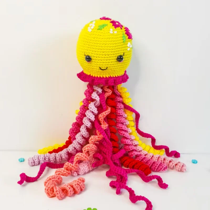 Cute Crochet Octopus Toy for Preemie, Amigurumi Octopus for Infant Baby Shower Gift, Sea Creature Toy