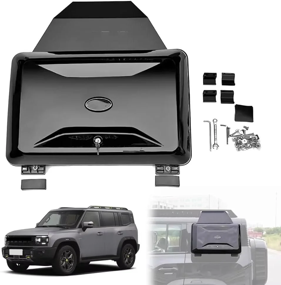 Exterior Side Mounted Gear Box Carrier Luggage Lockable Storage Box Side Box Carrier Tool Box for Jetour Traveller T2 2023 2024