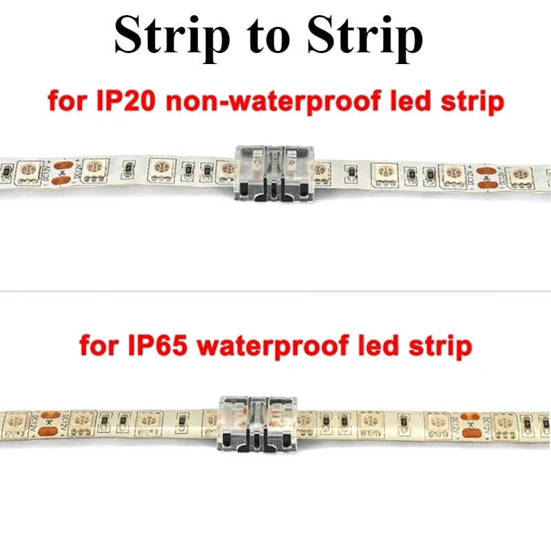 5/10Pcs/Lot 2/3/4/5/6 Pin LED Strip Connectors Waterproof Connector Terminal For 8/10/12MM LED Strip Light WS2811 WS2812B