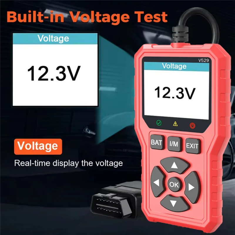 أداة تشخيص السيارة obd2 قارئ رمز المحرك رمز خطأ obdii الماسح الضوئي أداة إصلاح مسح السيارة #6