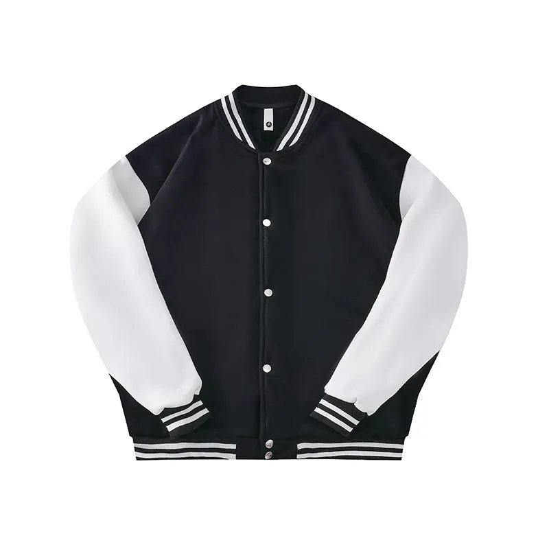 Mens Baseball Jacket 380g Cotton Windbreaker Raglan Cardigan Jackets Man Outdoor Sports Coats Running Male Coat W05