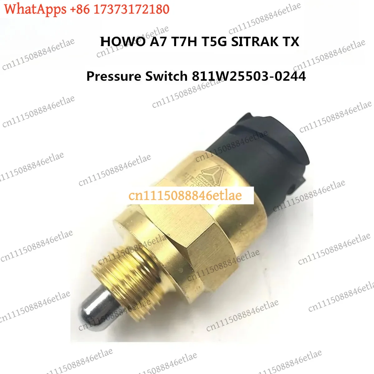 k3  811W25503-0244 Pressure Switch for SINOTRUK HOWO A7 T7H T5G SITRAK TX Differential Lock Sensor