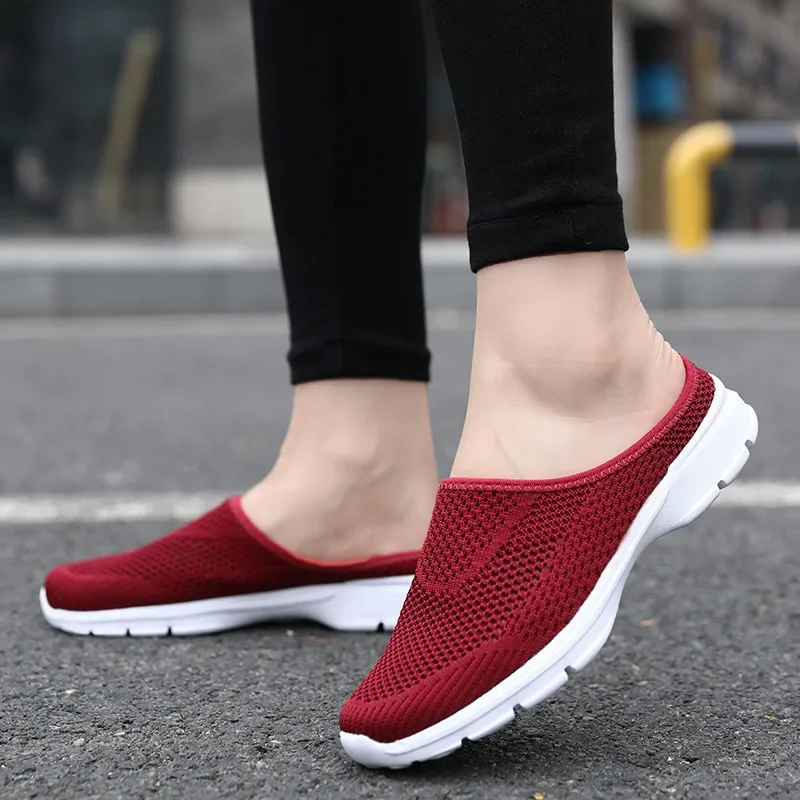 Men's Women Shoes Air Cushion Slip-On Orthopedic Ladies Platform Mesh Lightweight Couple Slipper  Female Sneaker Woman Shoes