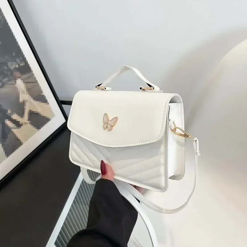 PU Versatile And Fashionable Portable Small Square Bag, Single Shoulder Crossbody Bag image 3