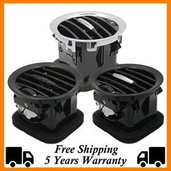 Car Interior Air Vent Grille for Opel Corsa D Adam 2201099 13417363 13365420 Black/Chrome Dashboard Air Air conditioner Outlet
