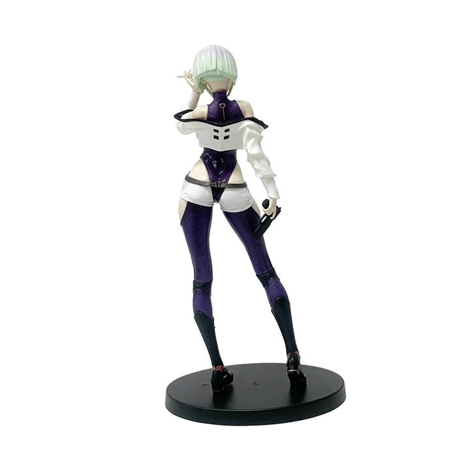 Hot 22cm Cyberpunk：Edgerunners Anime Figure #2077 Super Hacker Edge Walker Lucy Action Figure Collection Model Doll Toys image 6