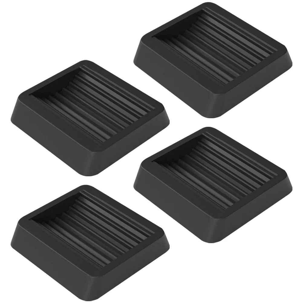 4 Pcs Chair Feet Protectors Floor Caster Brake Rug Furniture Pads Cup Black Rugs