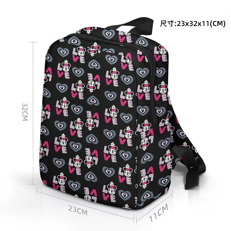 Disneyland Series Classic Mickey Mouse Minnie Peripheral Small Canvas Backpack Backpack Children's Day Gift School Bag