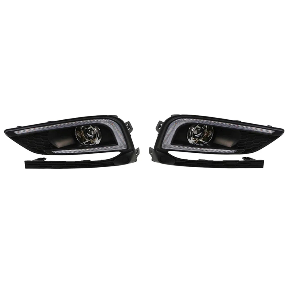 

Светодиодные дневные ходовые огни DRL, противотуманные фары для Chevrolet Cruze 2016-2018 с указателем поворота, 12 В, янтарно-белые дневные огни, автомобильные аксессуары