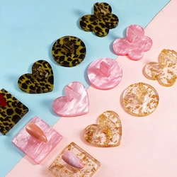 Nail Practice Base Stand Round/Butterfly/Heart/Square Leopard Manicure False Nail Art Tips Display Showing Shelf Manicure Tools