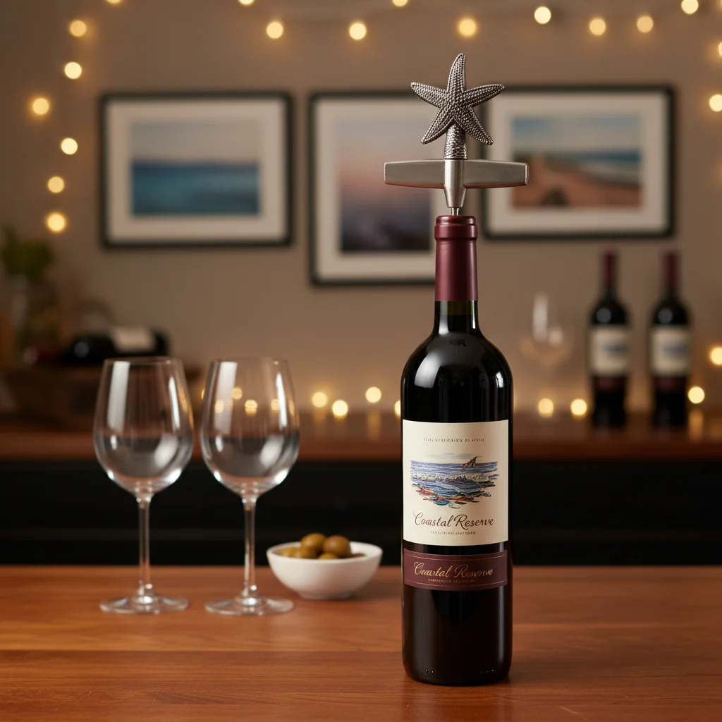 Wine Opener Creative Starfish Shaped Corkscrew Bottle Opener for Home Bar Restaurant Durable Zinc Alloy Gift Tool