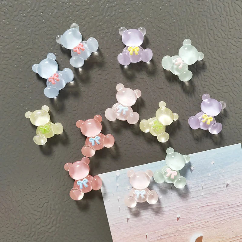 6pcs Cute Bears Fridge Magnet Photo Stickers Wall Message Board Decoration Magnetic DIY Home Decor Ornaments