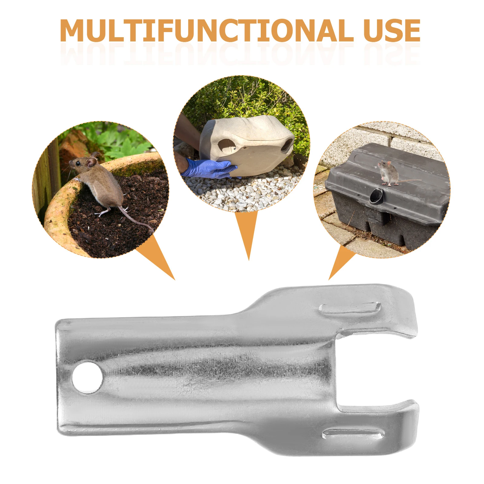 

2 Pcs Metal Mouse Bait Station Key Replacement Tools - Durable Open Keys for Secure Bait Stations Outdoor Indoor