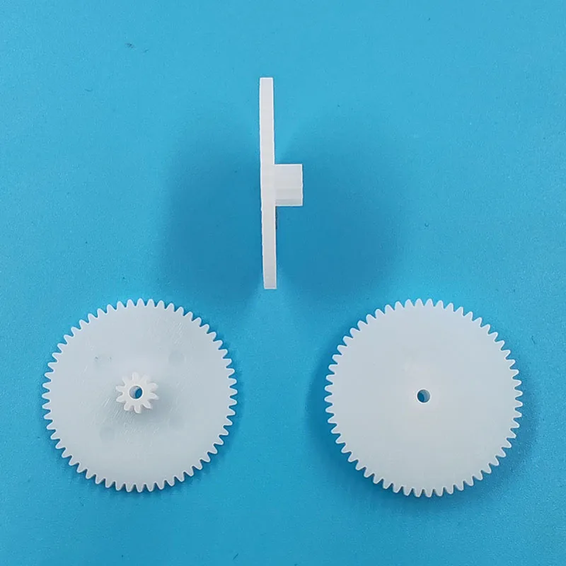 56102A 0.5M Gear Diameter 29mm 56T 10 Teeth Double-layer Plastic Gear Transmission Small Parts Toy Aircraft Model Accessories
