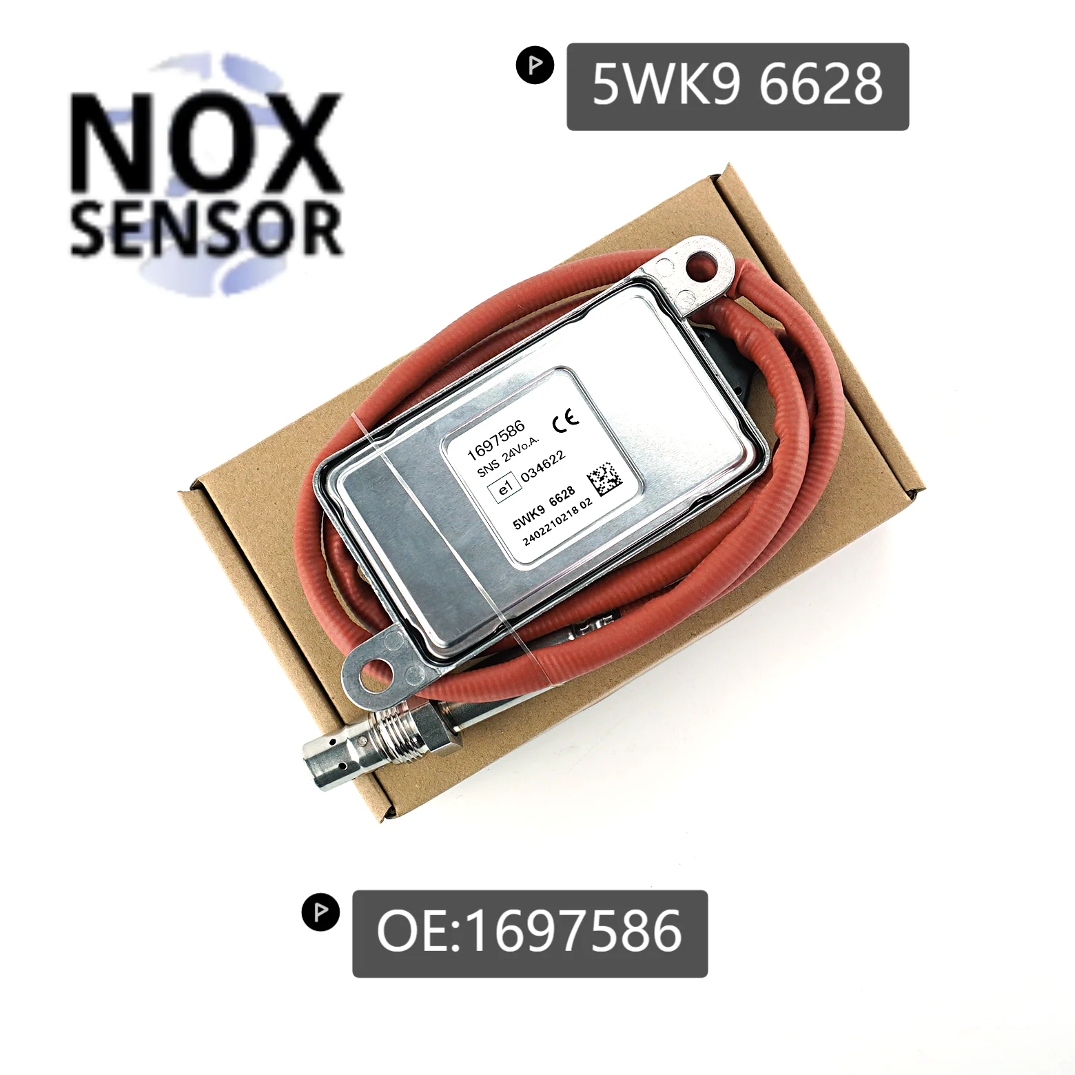 5WK9 6628 1697586 1793379 1836060 2011649 5WK9 6628 1697586 5WK96628 Original New NOX Sensor Nitrogen Oxygen Sensor For DAF Truc