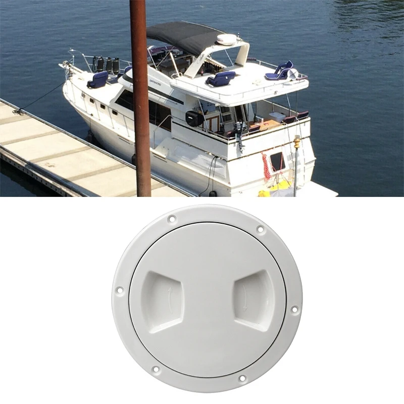 Screw Out Inspection Deck Plate Hatch Marine Boat Yacht Detachable Cover Abs-5 Inch