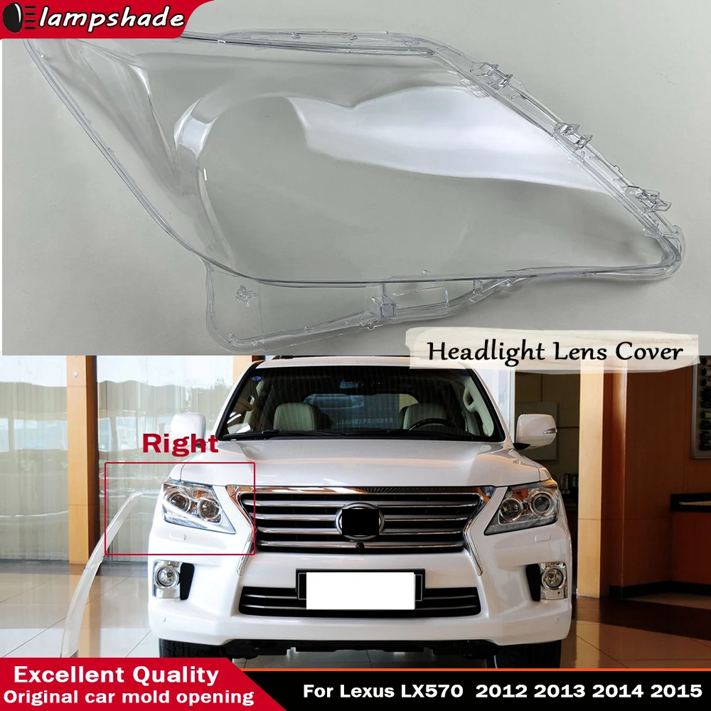 

For Lexus LX570 2012 2013 2014 2015 Car Headlight Cover Lens Glass Shell Front Headlamp Lampshade Head Light Lamp Case
