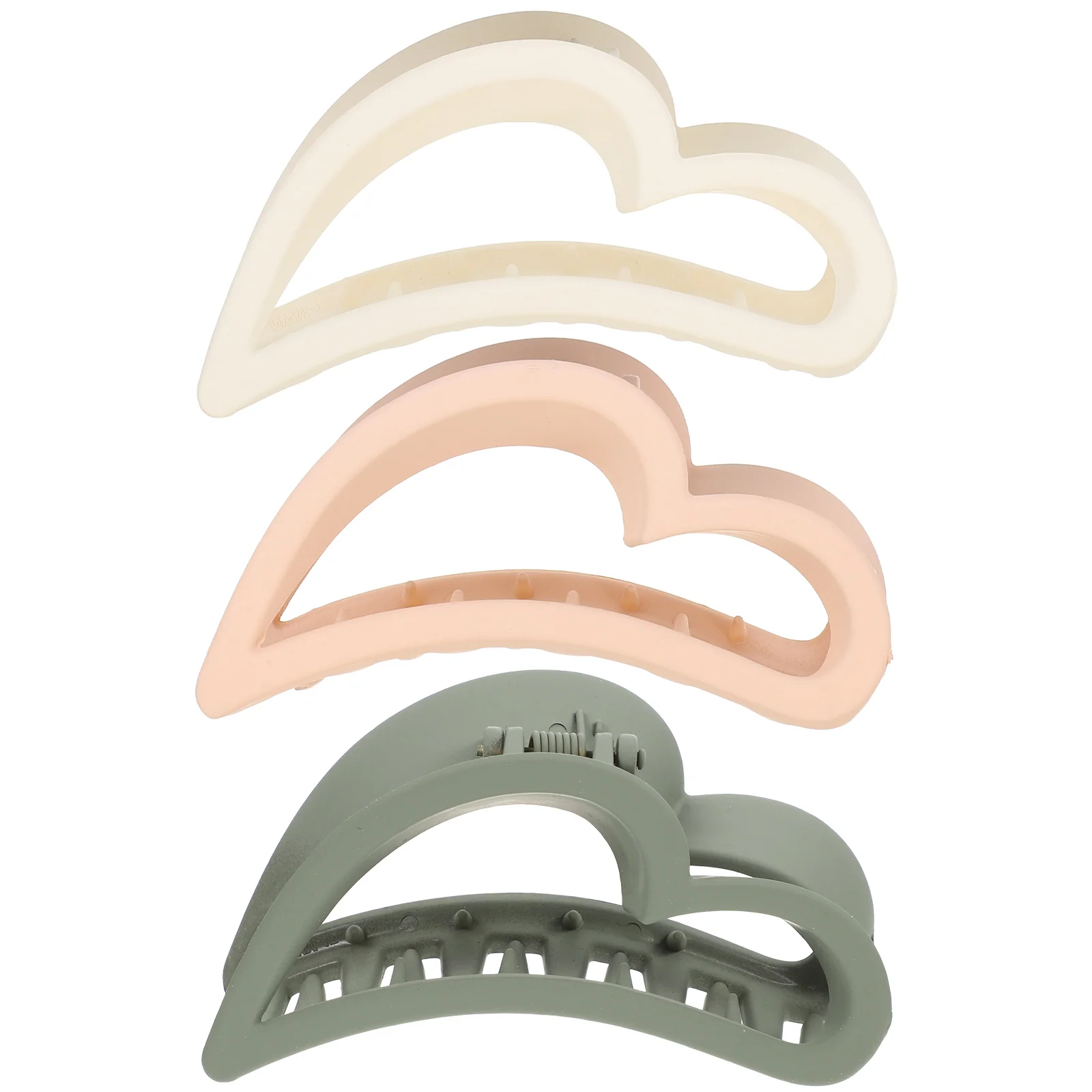 

3 Pcs Non-slip Large Shark Clip Women's Hair Claw Plastic Accessories Claws Clips