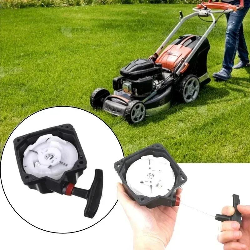 40-5 Lawnmower Recoil Pull Starter Set - 80mm Starter Assembly & Pull Panel - Reliable Replacement Parts for Brush Cutters