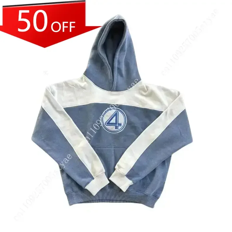 

Fantastic Four Hoodie (Fantastic 4) Men's Contrasting colors Polyester Pullover Sweaters Tops with Kanga Pocket - Menswear, Cott