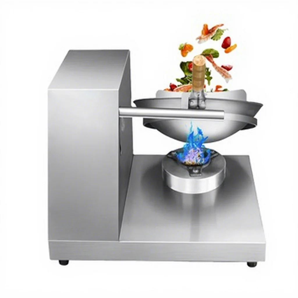 Large Capacity Automatic Cooking Wok Robot Pot Stir Fry Fried Rice Noodle Machine For Restaurant And Central Kitchen
