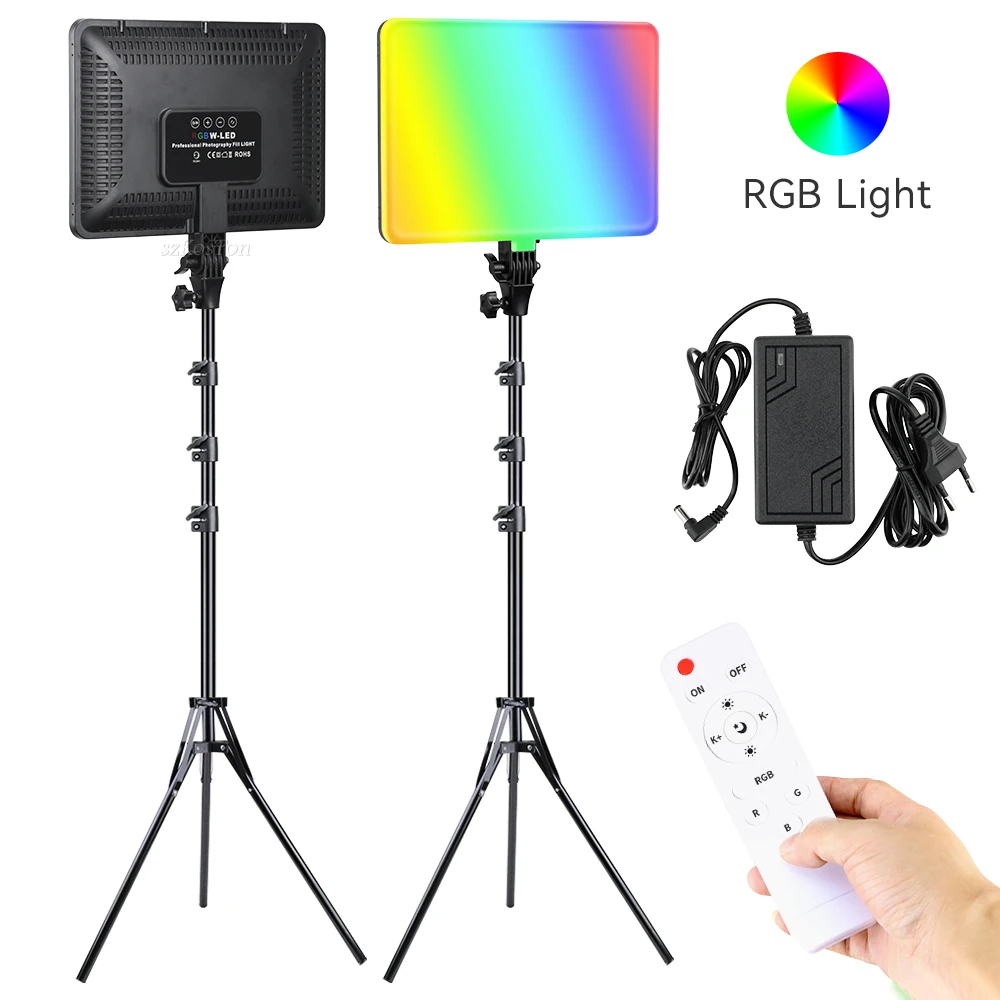 14in Full Color RGB Video Light 3000K-6500K LED Photography Dimmable Camera Light Live For Youtube TikTok Videography Fill Lamp