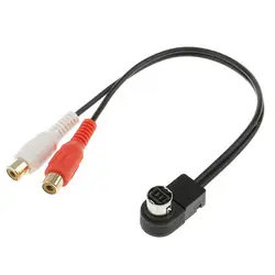 dolity Car Accessory Aux Input Cable for KCA-121B AI-NET RCA Auxiliary Cord connect Ai-net Adaptor to the CD Changer port