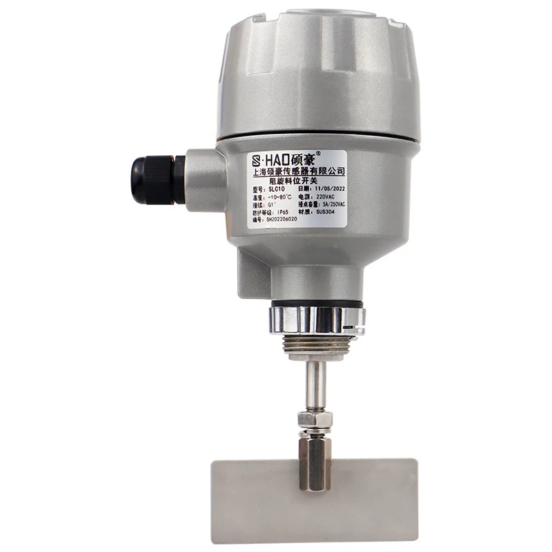 

Роторный лопастной датчик уровня с несколькими лопастями, металлическая конструкция, точность 5 мм, SPDT, контактное сопротивление 5А/250В переменного тока