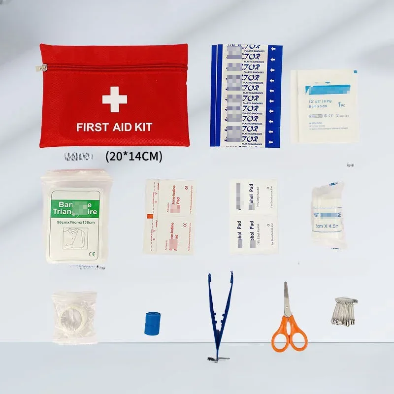 Mini bolsa portátil de EVA para tratamento de emergência, tratamento de feridas para casa, viagens, caminhadas, pesca, esportes, à prova d'água ao ar livre primeiro A