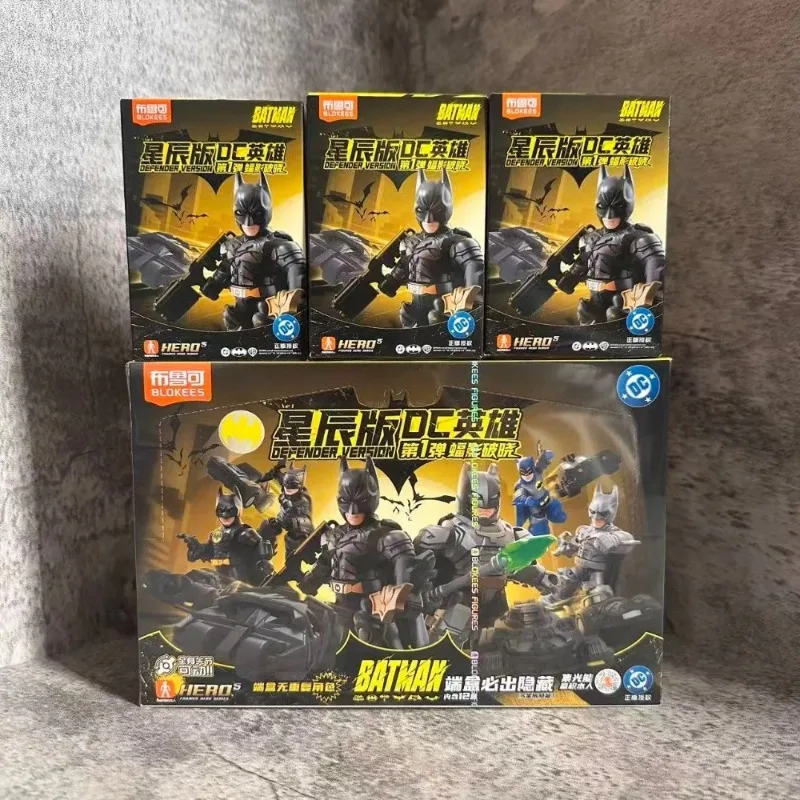 

In Stock Blokees DC Batman Star Edition GV01 Toys Superhero Poseable Action Figures with Vehicle Gifts for Kids