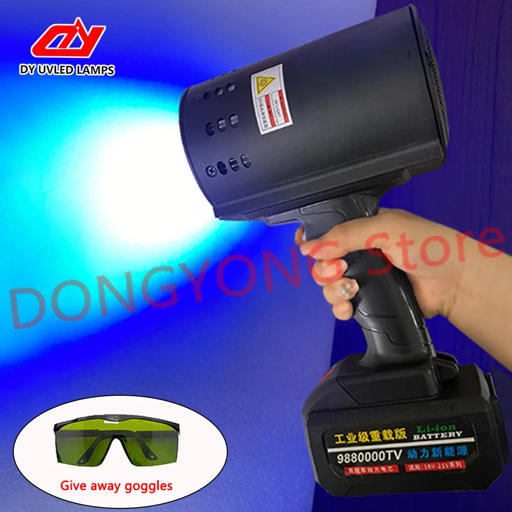 หลอดไฟยูวีแบบมือถือ 110 วัตต์ สำหรับซ่อมรถยนต์ อบสี ฉีดสี หลอดไฟ LED สำหรับอบแห้ง ตรวจสอบความเสียหายรถยนต์ ไฟฉาย