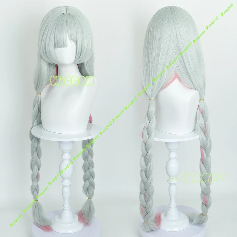 Wuthering Waves Phrolova Cosplay Costume Wig Dress White Spider Lily Layered Gown Headwear Halloween Party for Women Girls Props - view 6