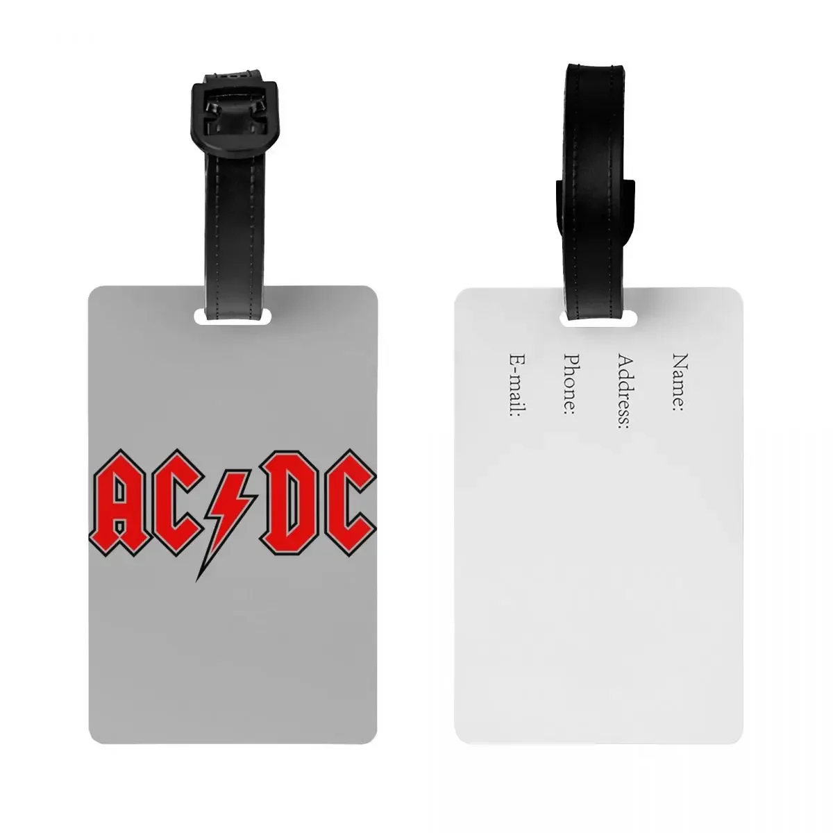 Rock AC  Luggage Tag Heavy Band Suitcase Baggage Privacy Cover ID Label