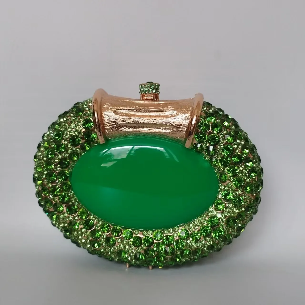 Oval Shaped Crystals Evening Clutch Bags Women Boutique Diamond Clutch Purses And Handbags Bridal Wedding Gem Phone Purse