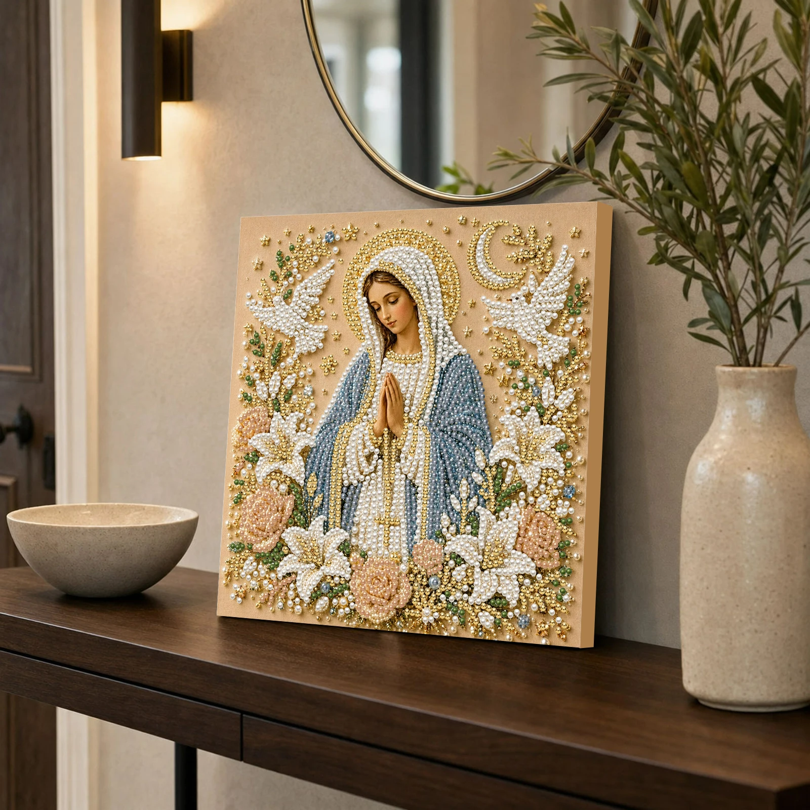 Jesus Virgin Mary DIY Diamond  - огляд і ціна Resin Art Mary