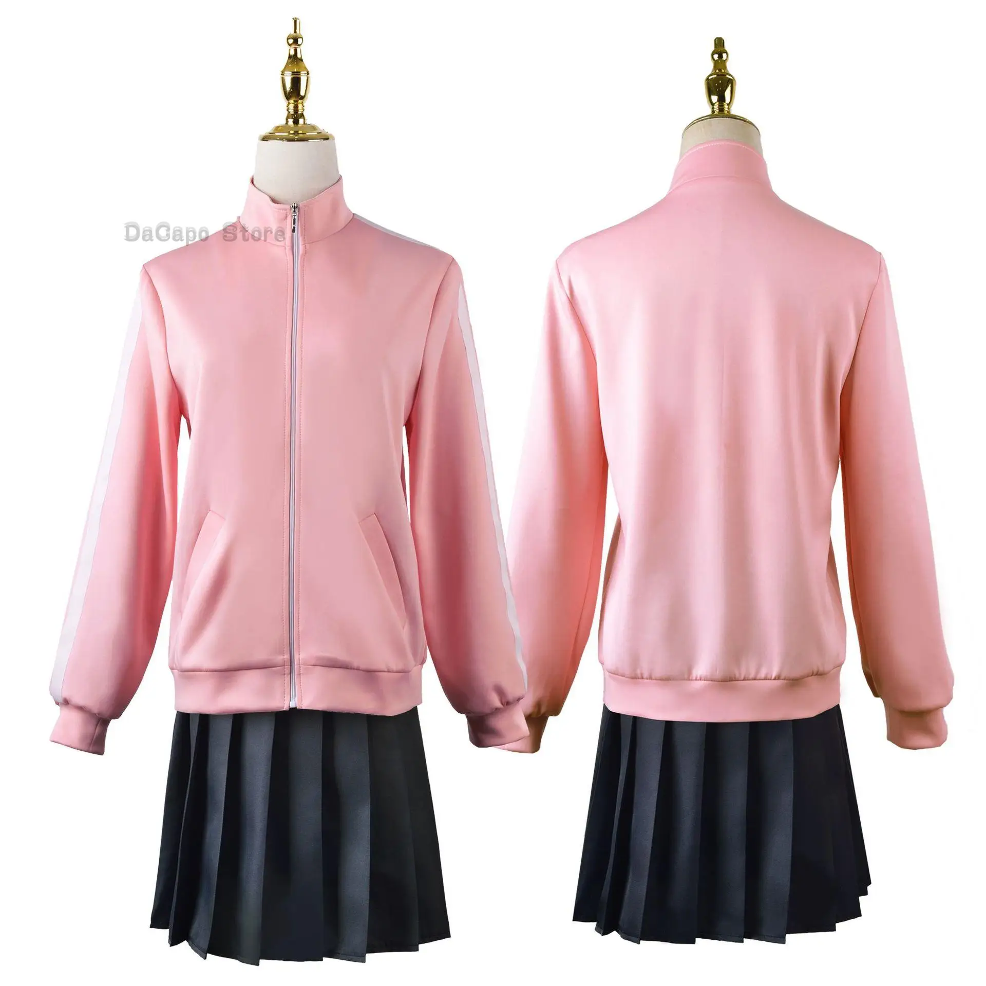 Gotou Hitori Cosplay Bocchi The Rock Gotou Hitori Cosplay Costume JK Uniform Pink Skirt Wig Suit Pick Halloween Anime Cosplay