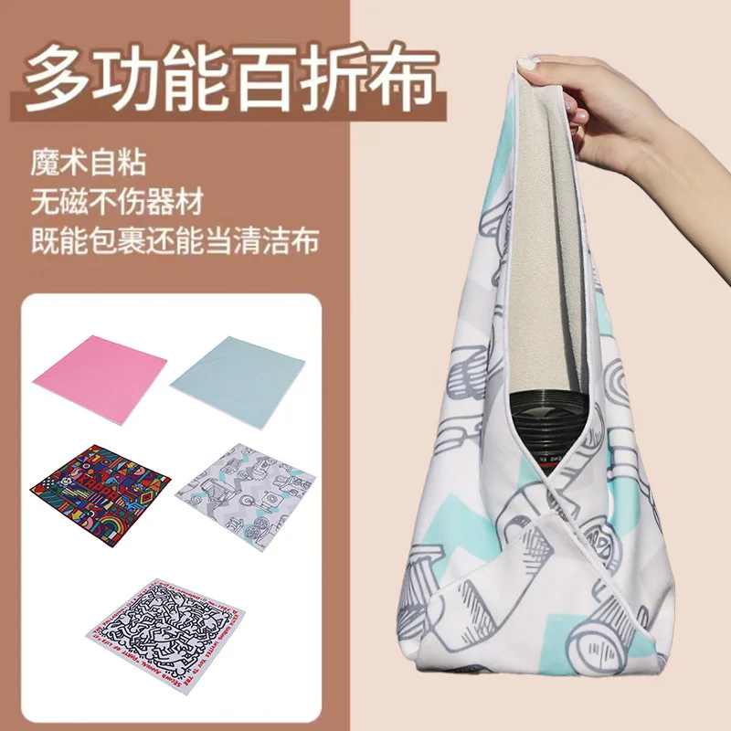 Outdoor Travel Microsingle Photography Lens Wrapping Cloth Cosmetic Bag Storage Bag Magic Cloth Hundred Sticker Cloth Camera Bag